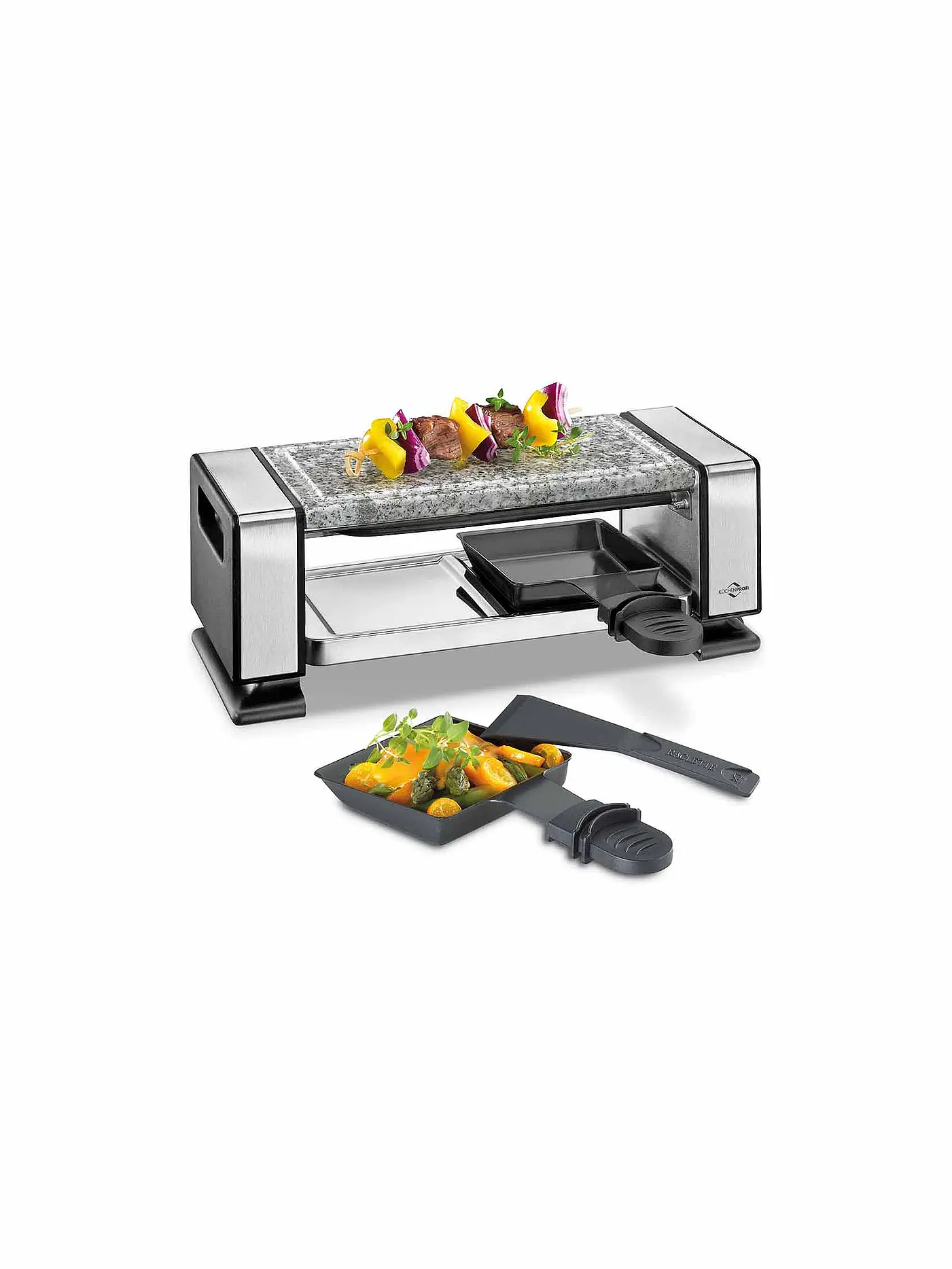 KÜCHENPROFI | Raclette VISTA2 (Edelstahl/Marmor) | 